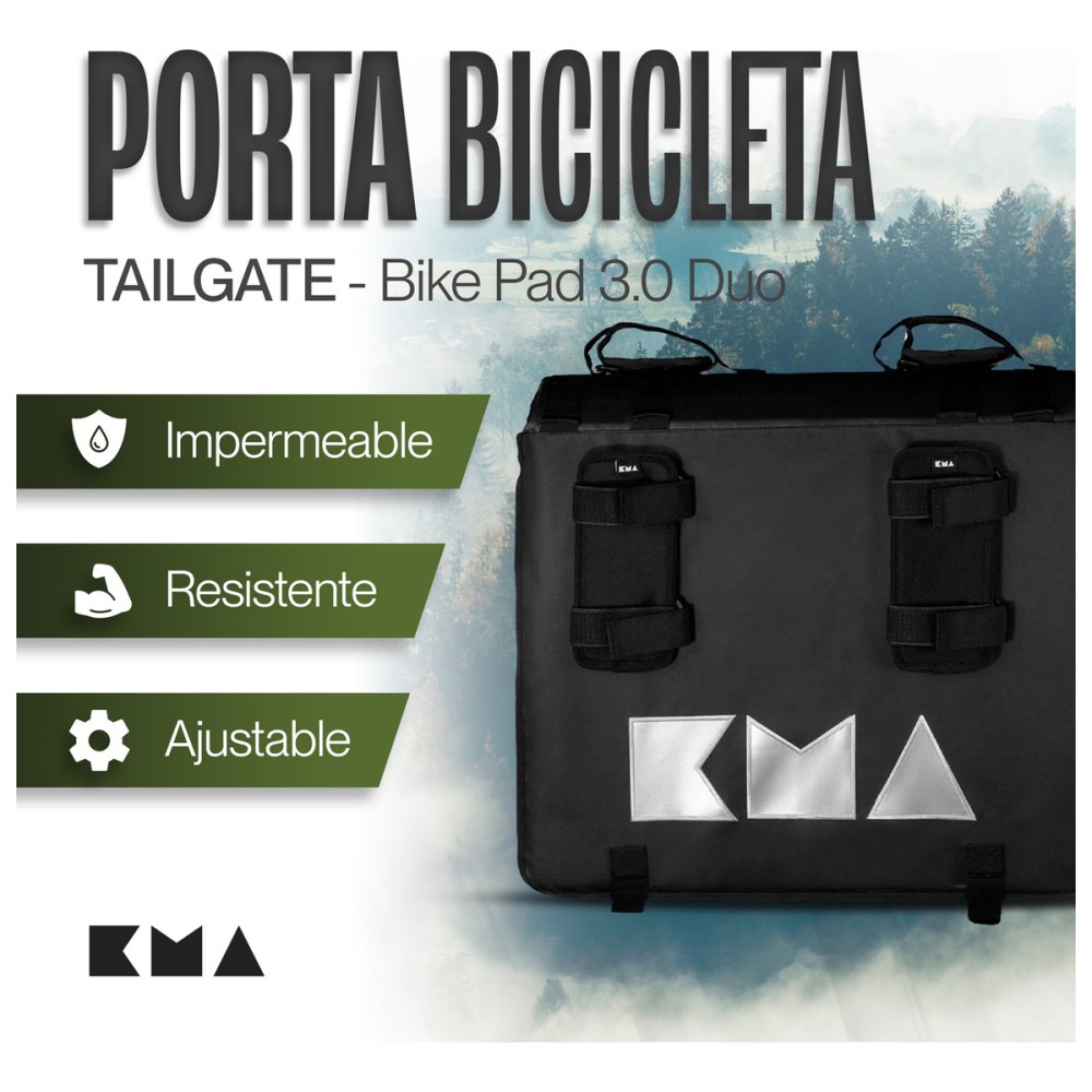 Foto 4 pulgar | Tailgate Pad Protector Rack Flexible Para Bici De Montaña Kma 3.0 Duo Color Negro Desmontable