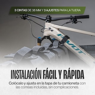 Foto 6 | Tailgate Pad Protector Rack Flexible Para Bici De Montaña Kma 3.0 Duo Color Negro Desmontable