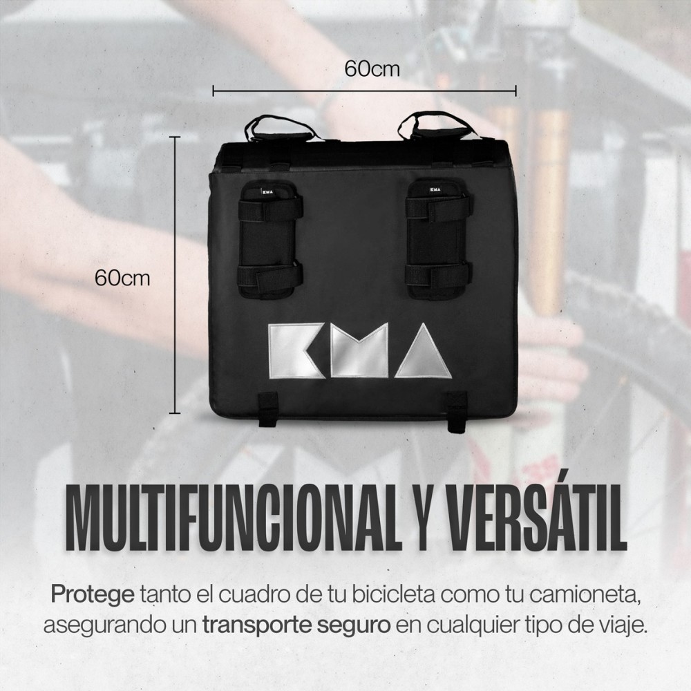 Foto 8 pulgar | Tailgate Pad Protector Rack Flexible Para Bici De Montaña Kma 3.0 Duo Color Negro Desmontable