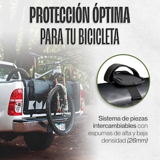 Foto 4 | Tailgate Pad Protector Rack Flexible Para Bici De Montaña Kma 3.0 Med Color Negro Desmontable