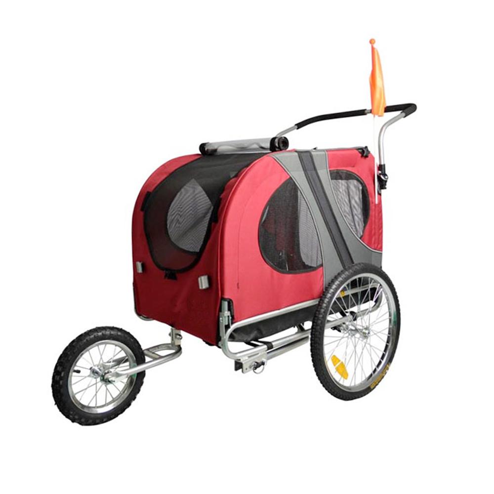 Remolque de Bicicleta para Mascotas Gospel 10201 30 kg R16 Trasera R12 Delantera color Rojo