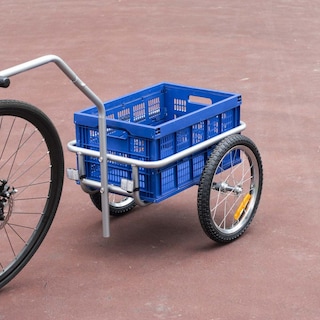 Foto 6 | Remolque de Carga para Bicicleta Gospel R16 20316 color Azul con Caja de Plástico Plegable 46 kg o 45 L