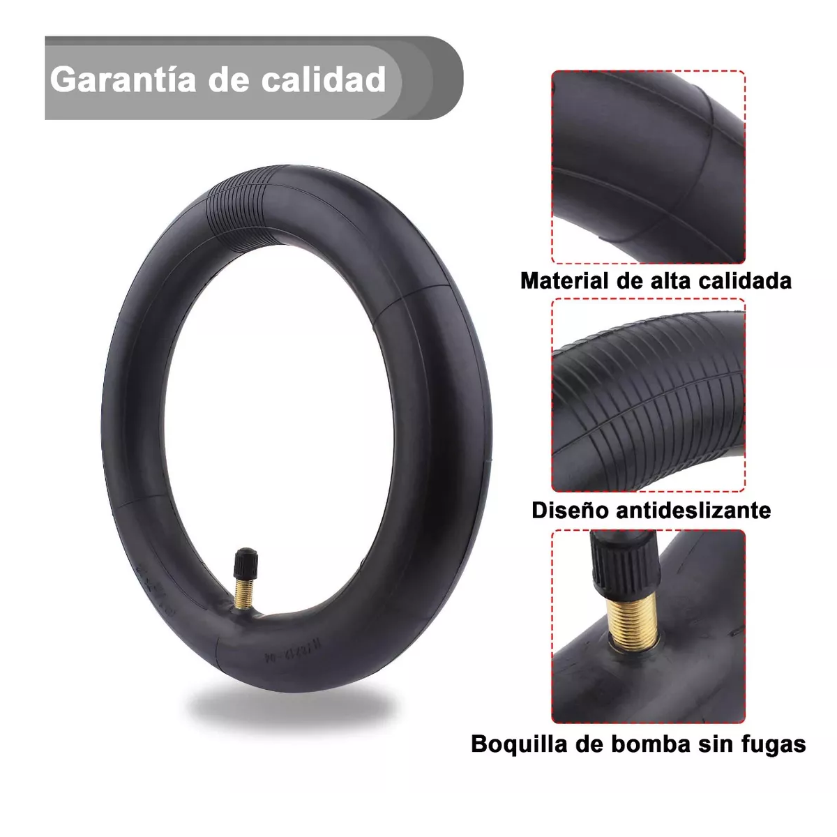 Foto 3 pulgar | 2pz Cámaras Para Llantas 8.5 Pulgadas  Eo Safe Imports Esi-12416 Negro