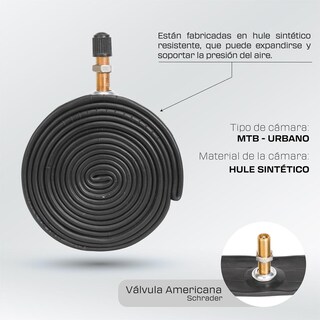 Foto 3 | Camara para Bicicleta R24 X1-3/8 Americana Reforzada Nyco
