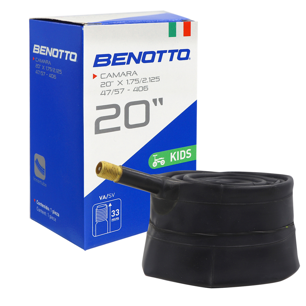Camara Benotto 20x1.75/2.125 Válvula Americana 33mm