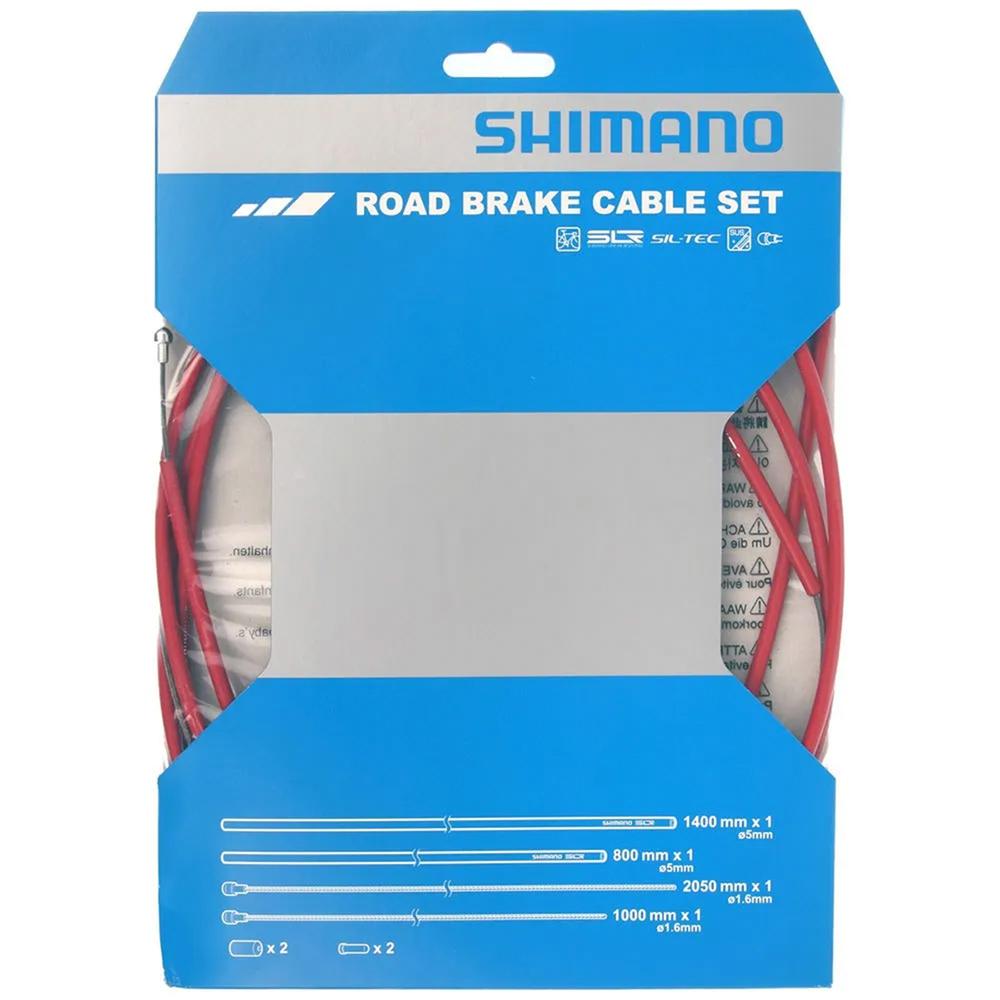 Foto 2 | Juego Cables De Freno Para Bicicleta Shimano Ruta Polimero Color Rojo