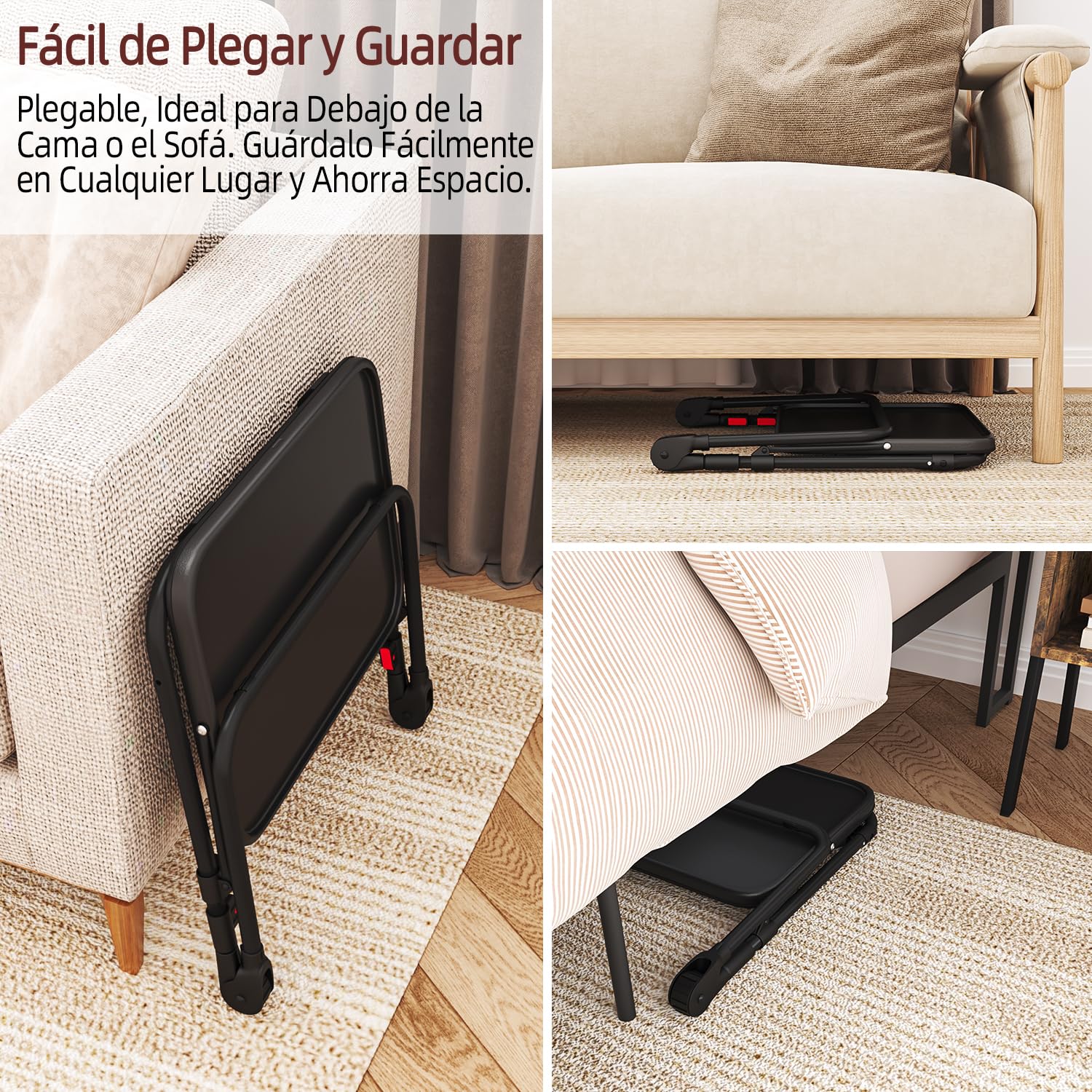 Foto 6 pulgar | Escritorio Plegable Furniturer Baseline Negro