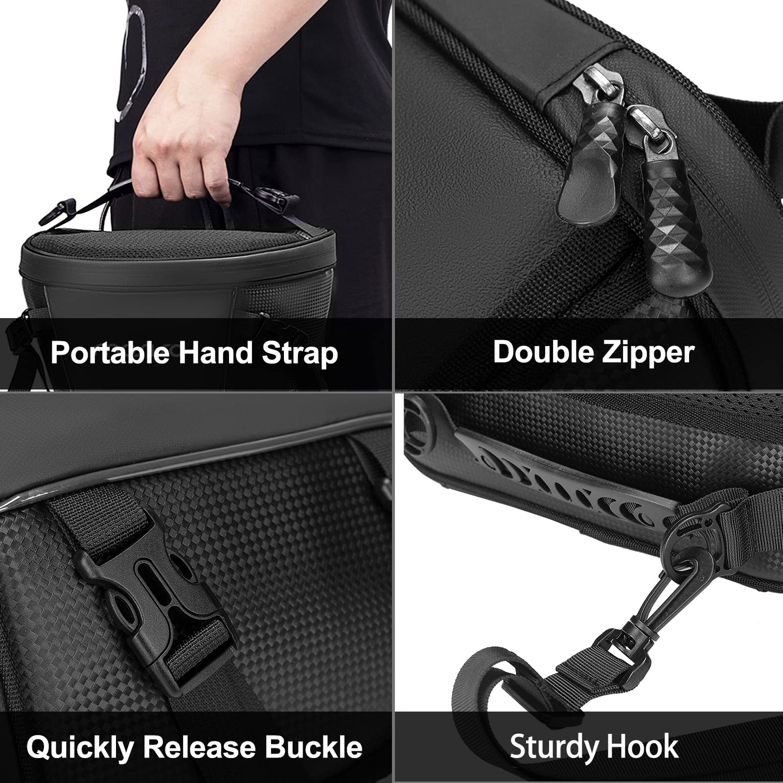 Foto 4 pulgar | Bolsa Trasera para Motocicleta Mosiso Multifuncional Impermeable 10 L - Venta Internacional