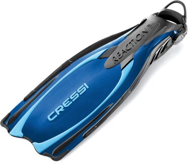 Foto 2 | Aleta CRESSI Reaction EBS Ajustable Buceo Azul Talla L/XL