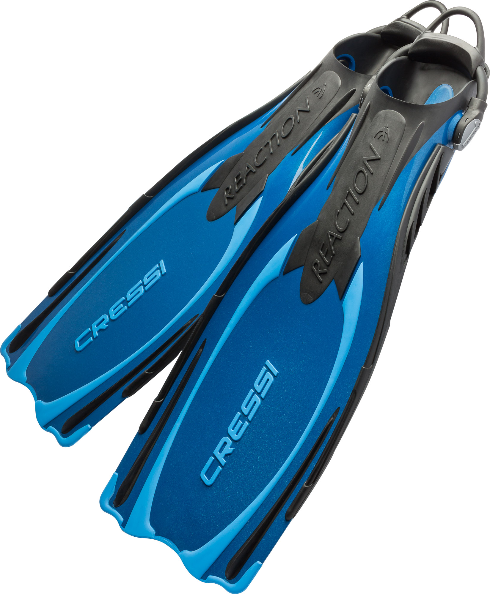 Foto 1 | Aleta Cressi Reaction EBS Ajustable Buceo color Azul Talla M/L
