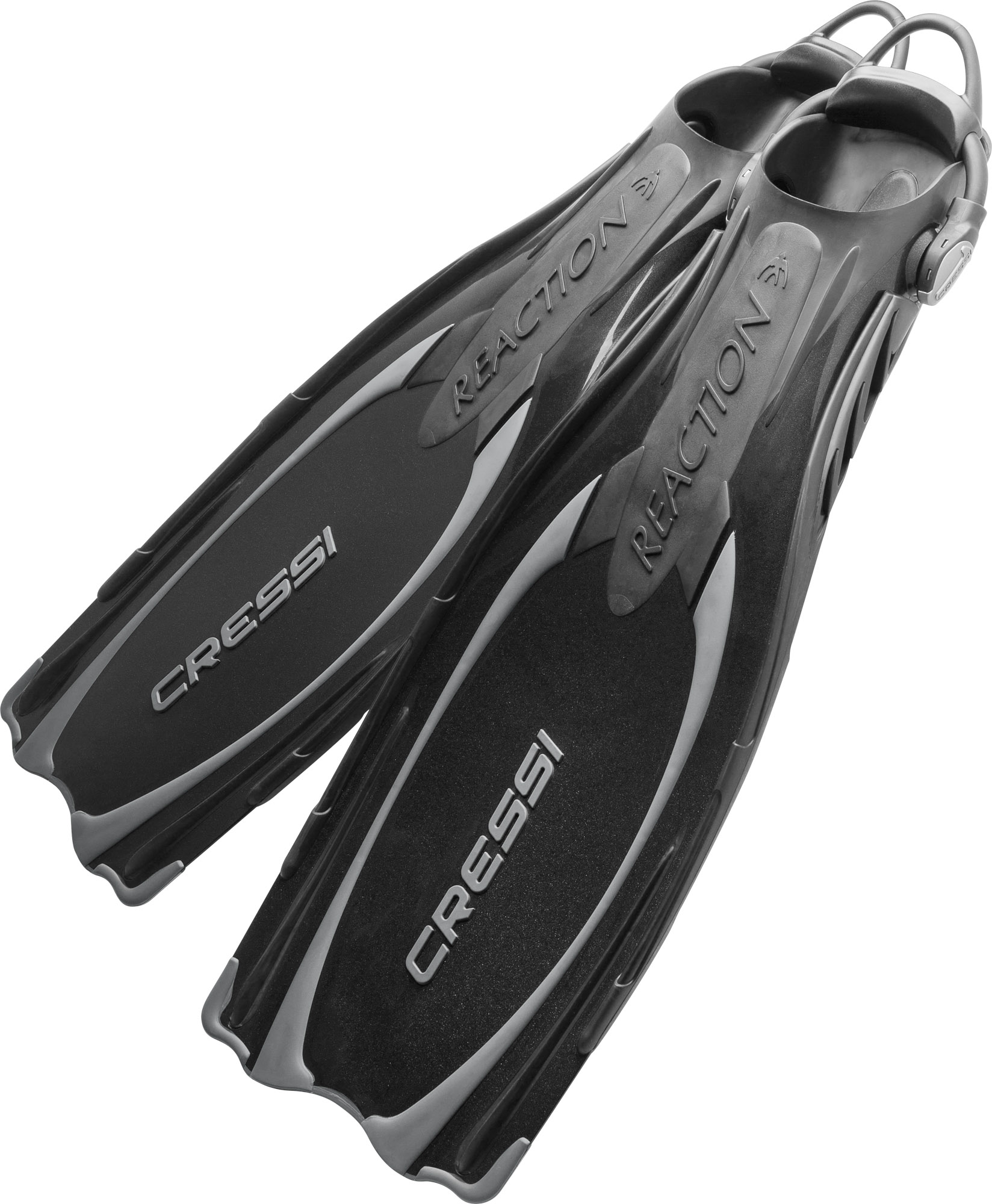 Foto 2 pulgar | Aleta Cressi Reaction EBS Ajustable Buceo color Negro Talla XS/S