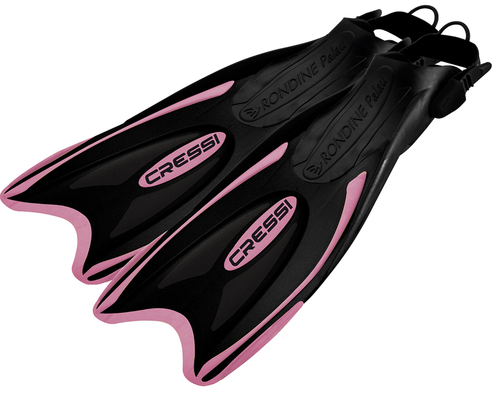 Foto 2 pulgar | Aleta Cressi Palau Long Talla M/L con Correa Ajustable color Negro/Rosa