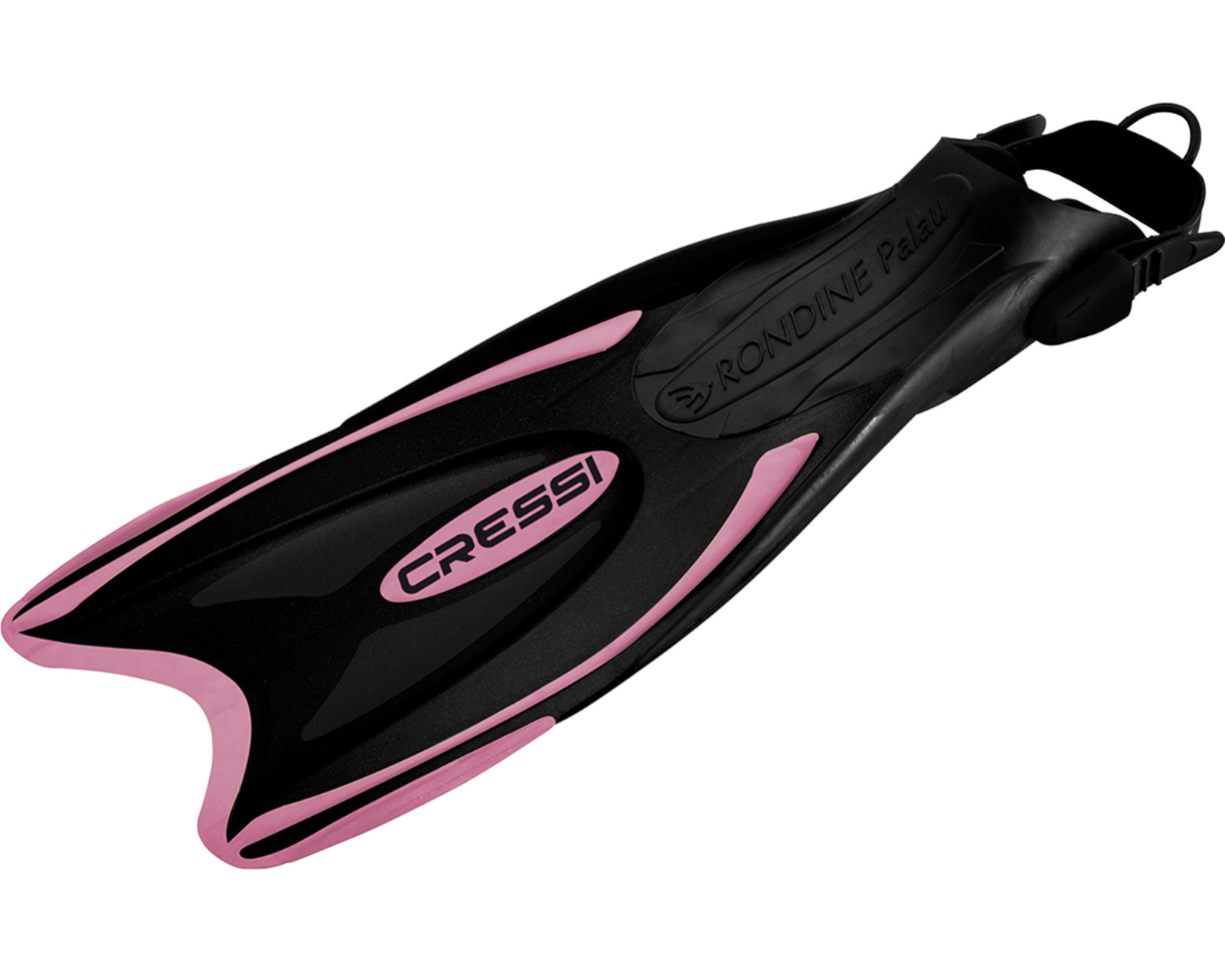 Foto 2 | Aleta Cressi Palau Long Talla M/L con Correa Ajustable color Negro/Rosa