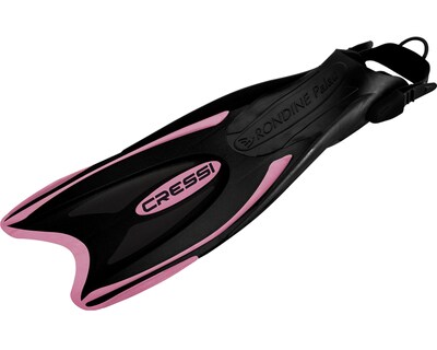Foto 2 | Aleta Cressi Palau Long Talla M/L con Correa Ajustable color Negro/Rosa