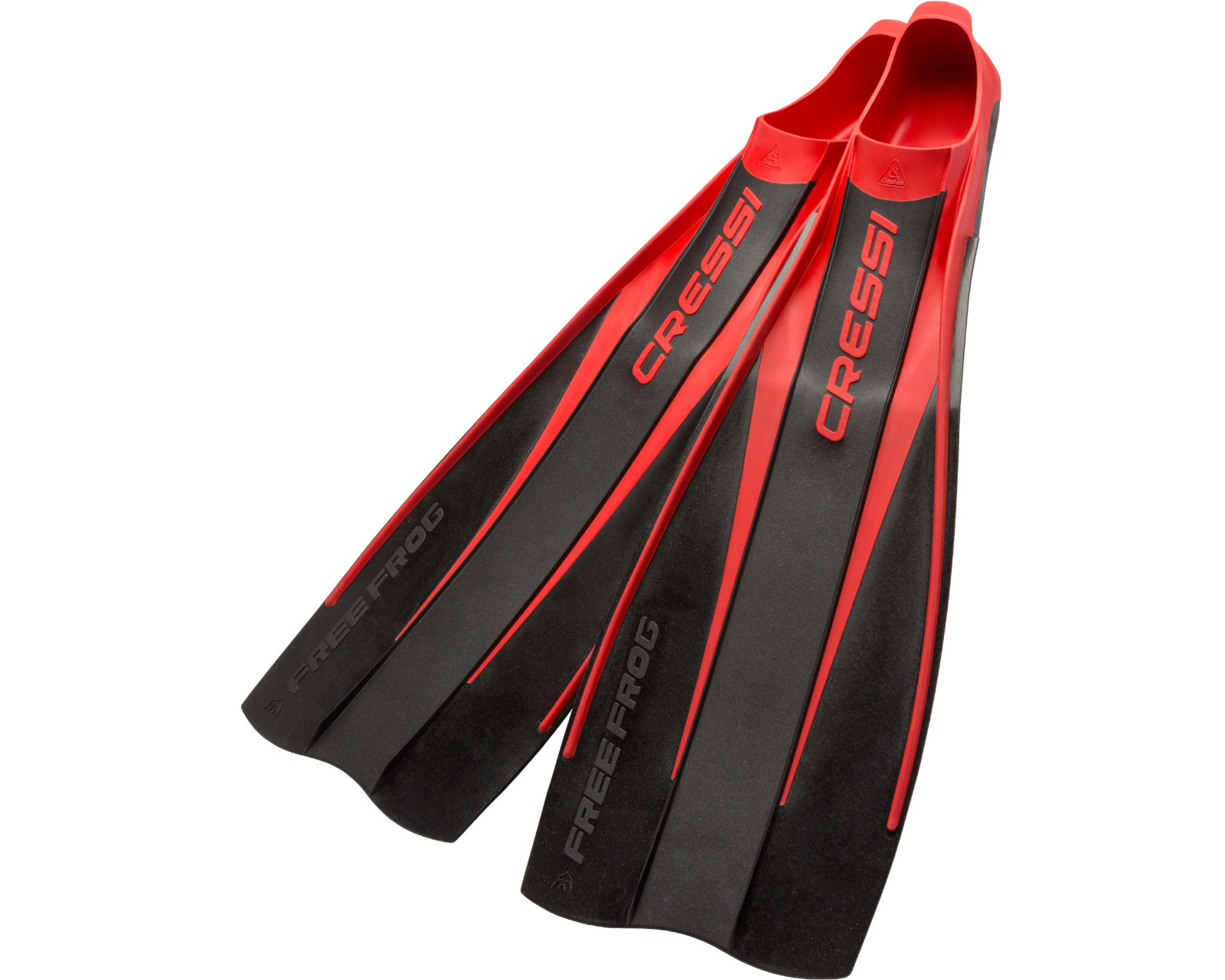 Foto 2 pulgar | Aleta Cressi Free Frog Talla 7/8 para Apnea y Buceo color Negro con Rojo