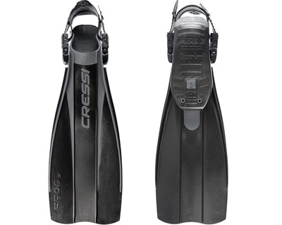 Foto 2 | Aleta Cressi Frog Talla M/l Correa Ajustable color Negro