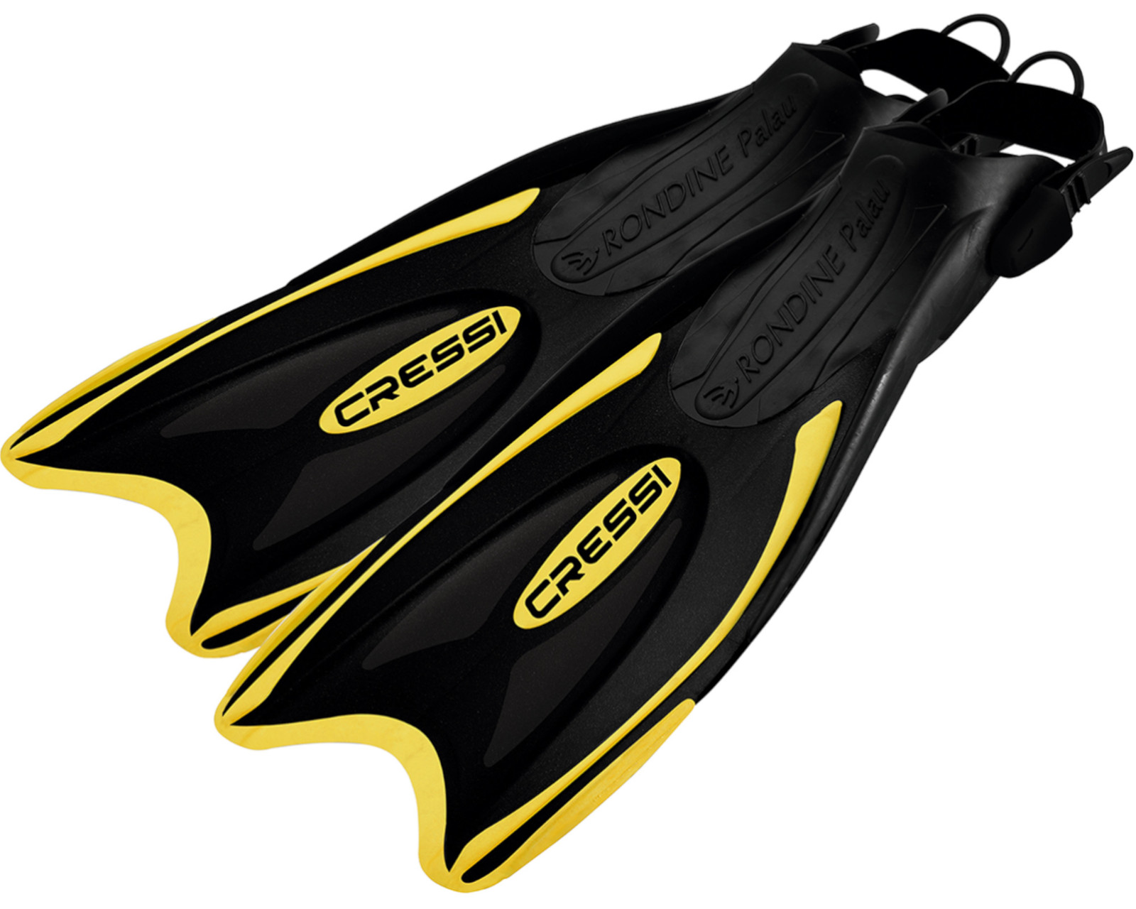 Foto 2 pulgar | Aleta Cressi Palau Long Talla M/L con Correa Ajustable color Negro con Amarillo