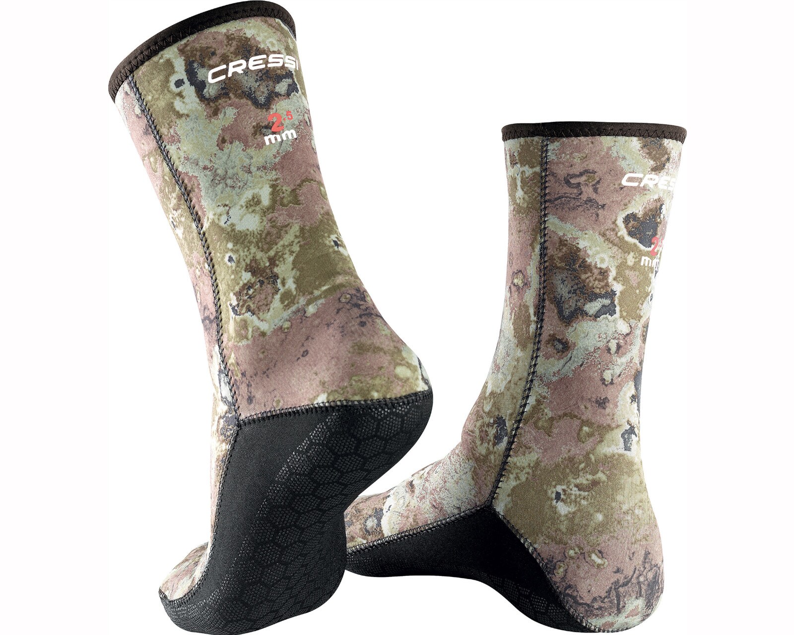 Calcetín de Buceo Cressi Hunter talla M 2.5 mm de Neopreno Escarpín color Café $868