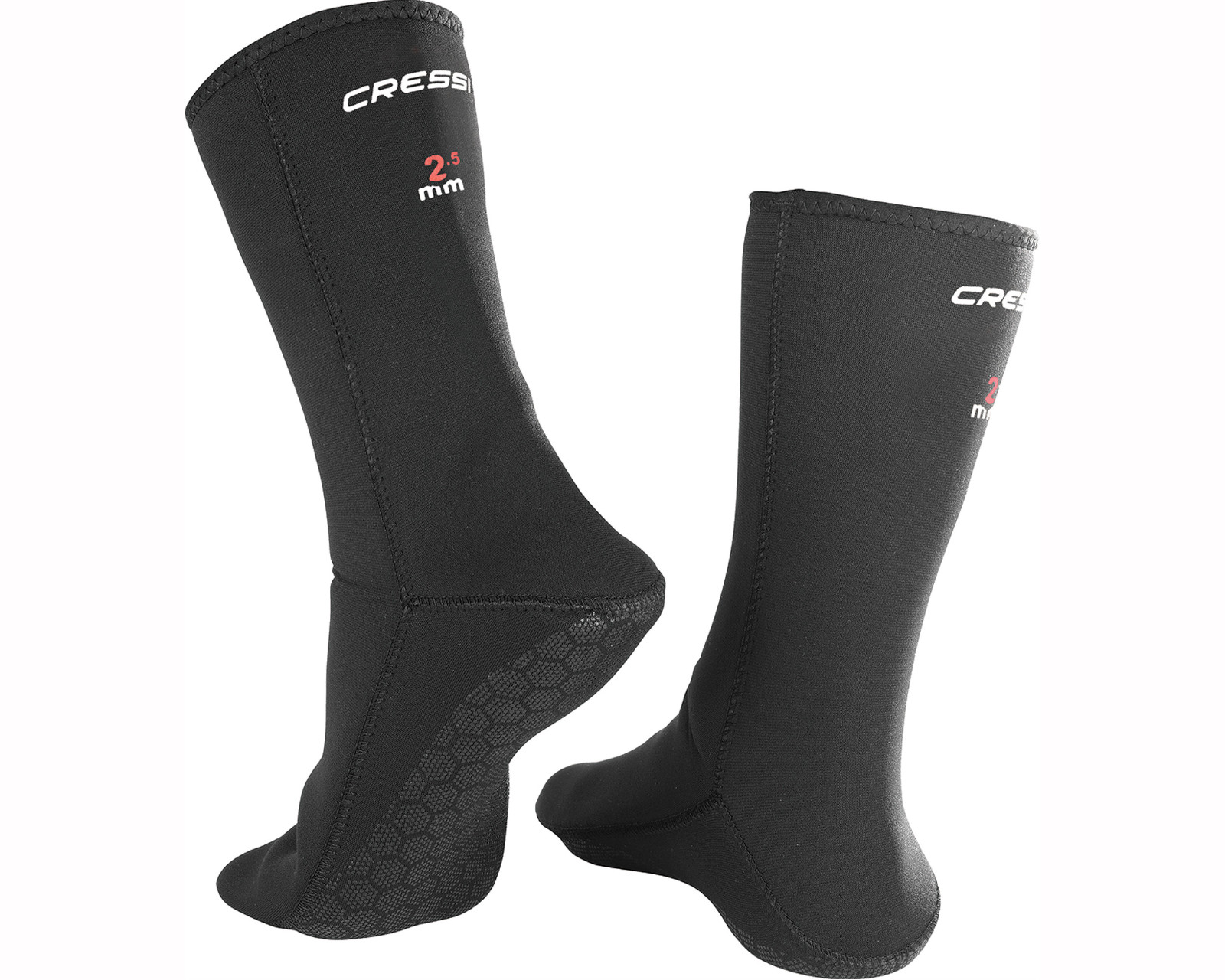Foto 1 | Calcetín de Buceo Cressi Anti-slip talla S 2.5 mm de Neopreno Escarpín color Negro