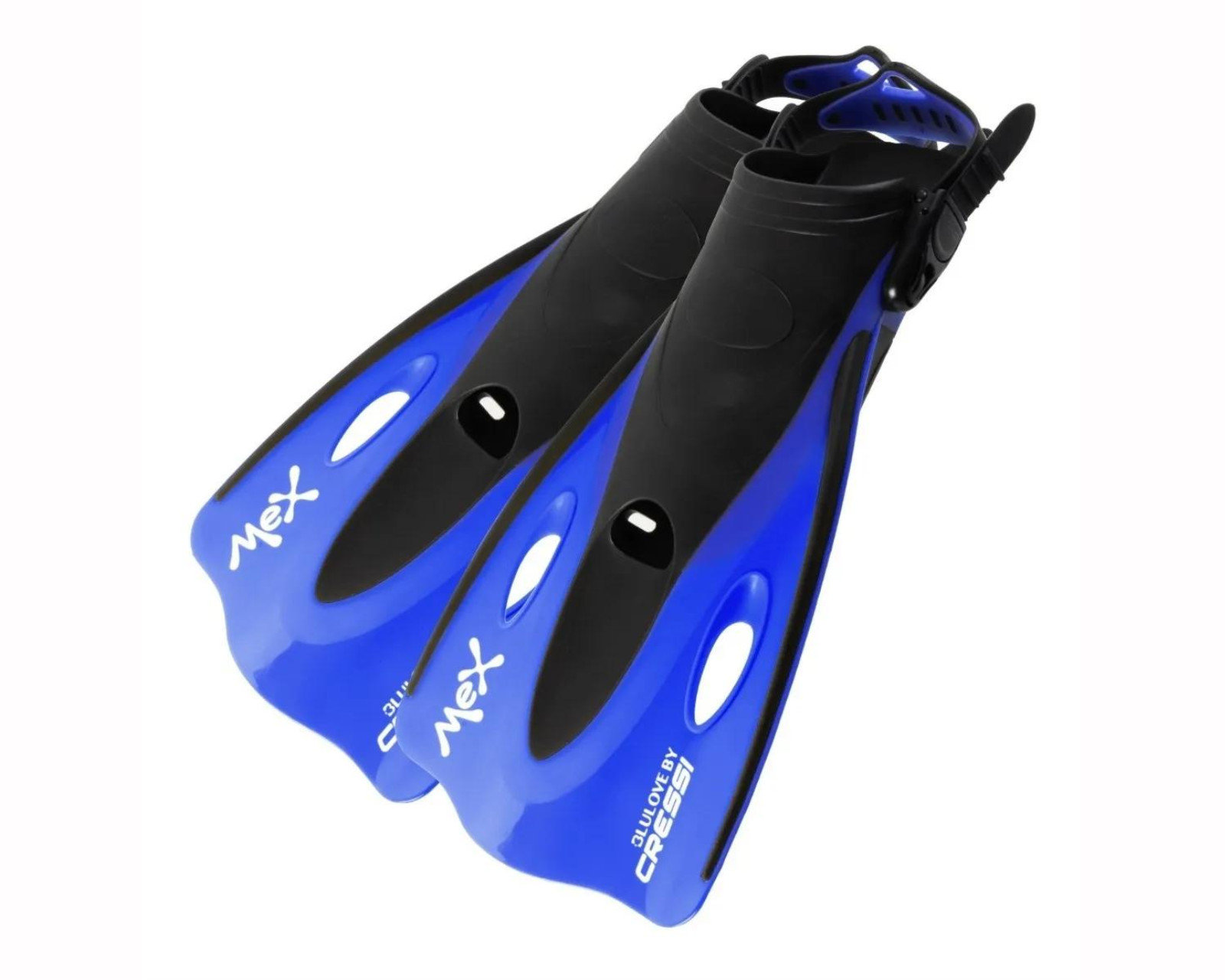 Foto 2 pulgar | Aleta Cressi Mex talla L/ Xl (27/30 Mx) Corta Ajustable color Azul