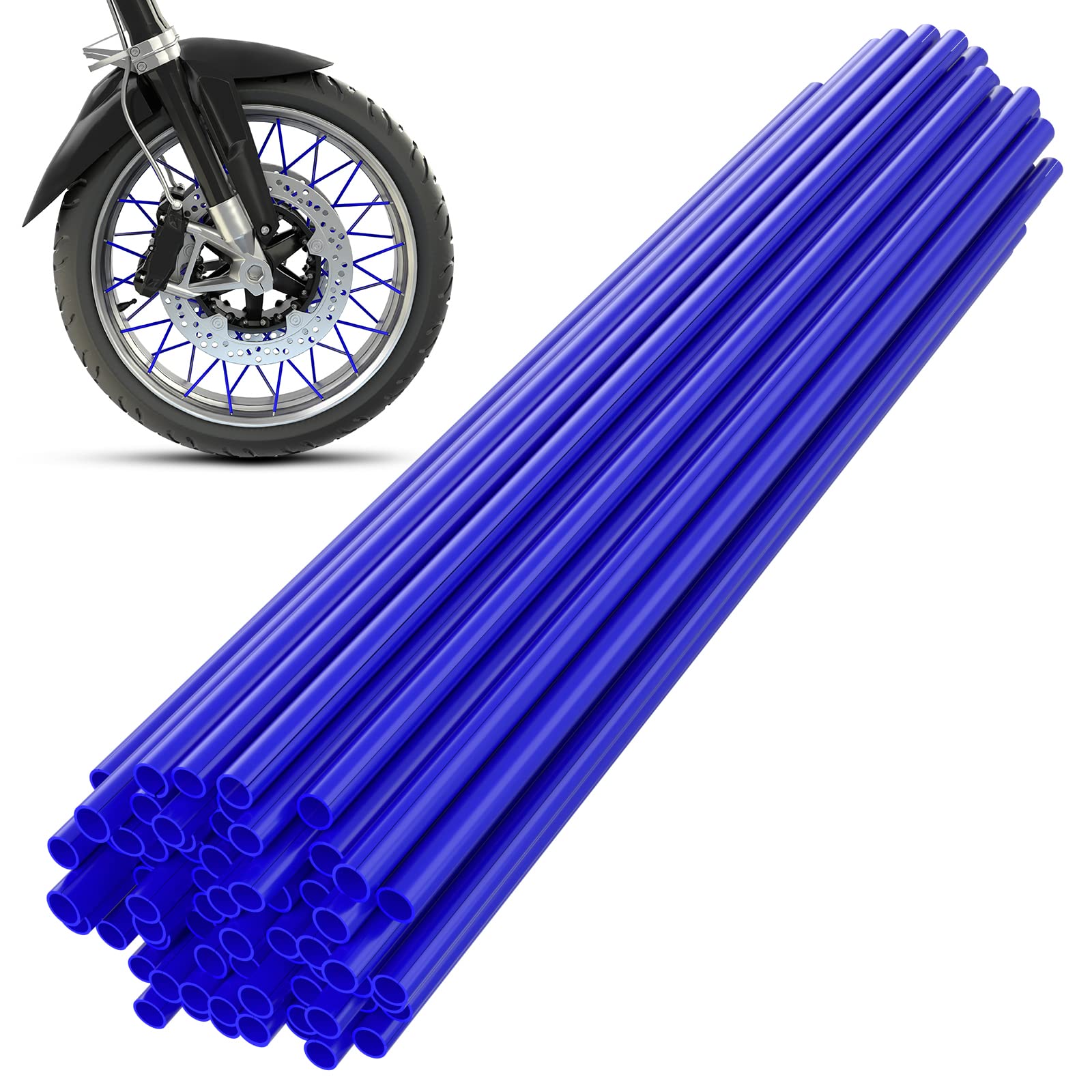 Foto 2 pulgar | Spoke Covers Kemimoto Para Moto De Cross De 8 A 21 Ruedas, 72 Unidades, Color Azul - Venta Internacional.