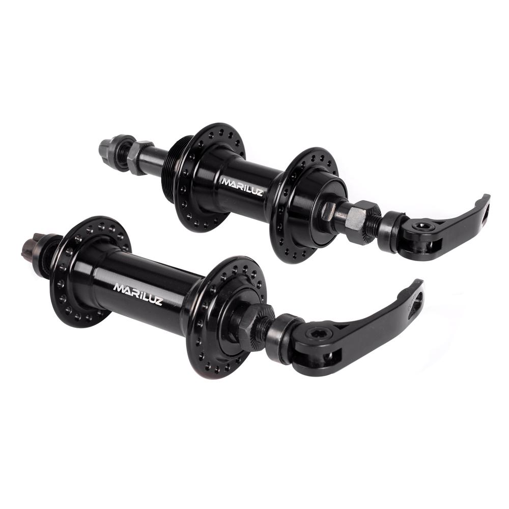 Mazas Para Bicicleta 36h Aluminio Negro Con Bloqueo Mariluz