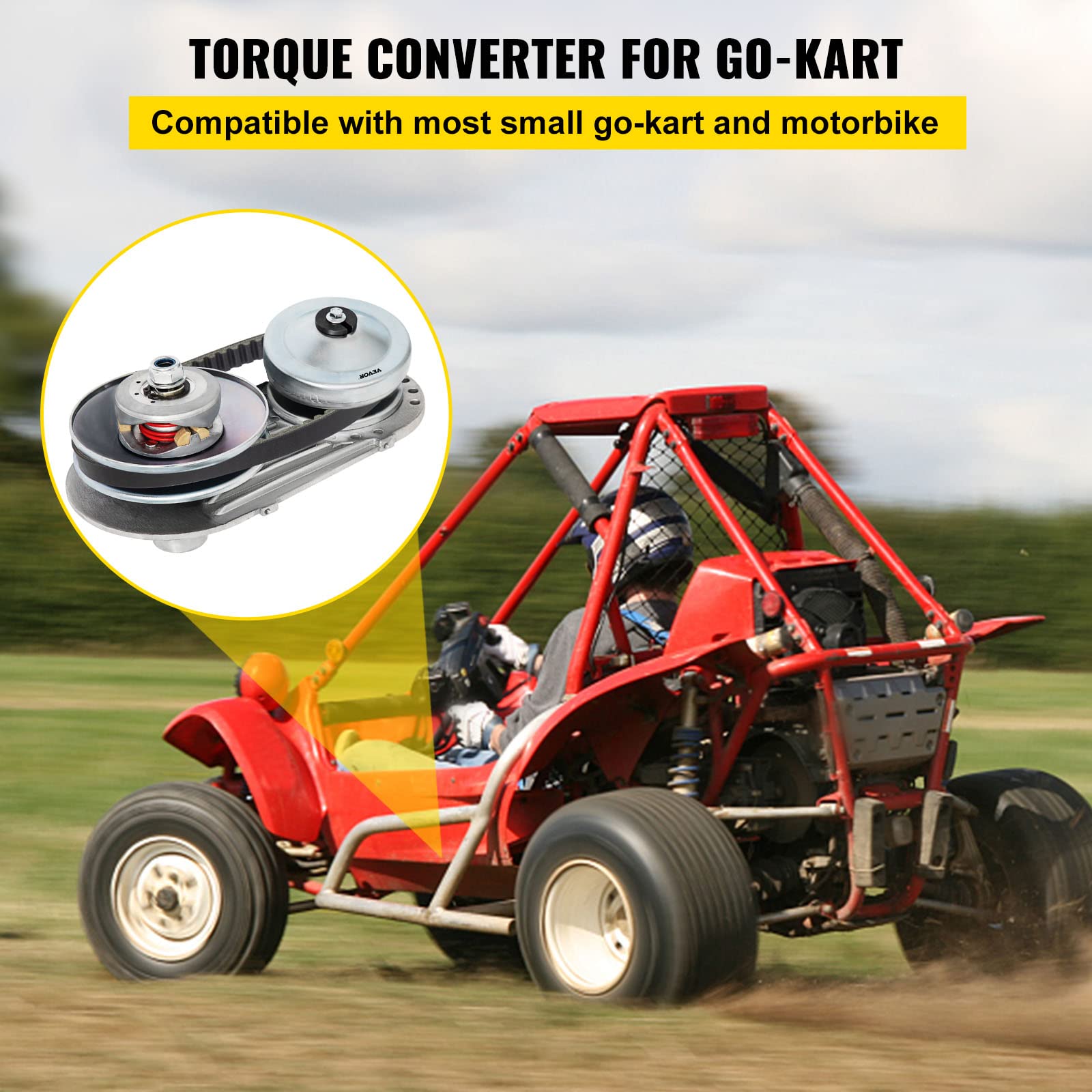 Foto 3 pulgar | Kit Convertidor De Par Go Kart Cvt Clutch 3/4 Que Reemplaza Al Comet Tav2 30-75 218353a Manco 10t #40 /41 - Vent