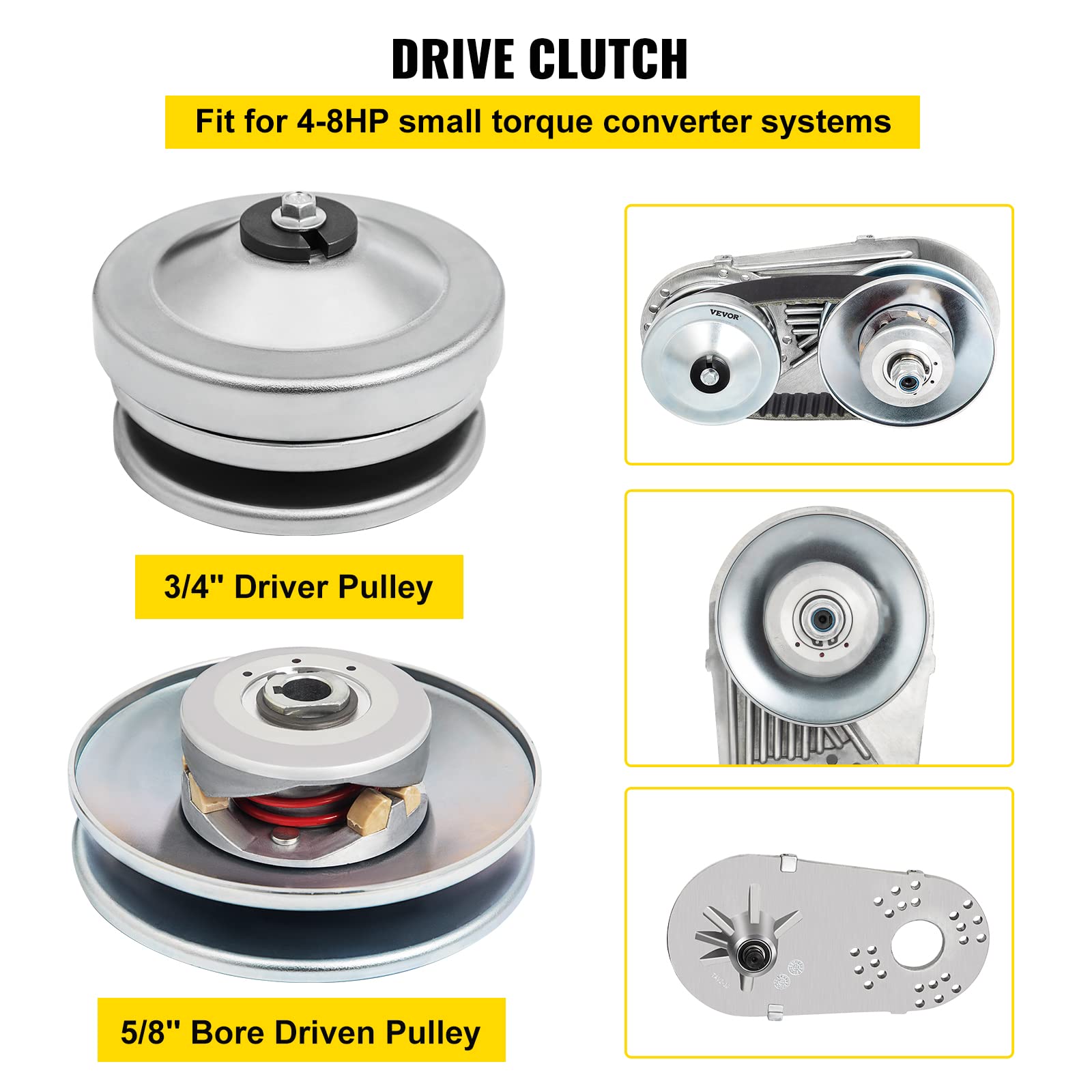 Foto 6 pulgar | Kit Convertidor De Par Go Kart Cvt Clutch 3/4 Que Reemplaza Al Comet Tav2 30-75 218353a Manco 10t #40 /41 - Vent