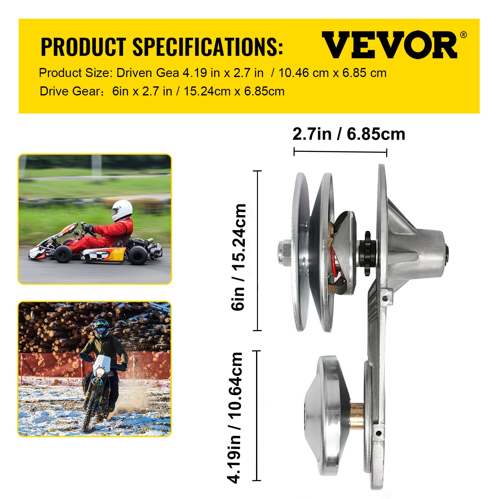 Foto 7 | Kit Convertidor De Par Go Kart Cvt Clutch 3/4 Que Reemplaza Al Comet Tav2 30-75 218353a Manco 10t #40 /41 - Vent