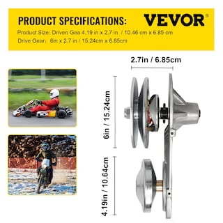 Foto 7 | Kit Convertidor De Par Go Kart Cvt Clutch 3/4 Que Reemplaza Al Comet Tav2 30-75 218353a Manco 10t #40 /41 - Vent