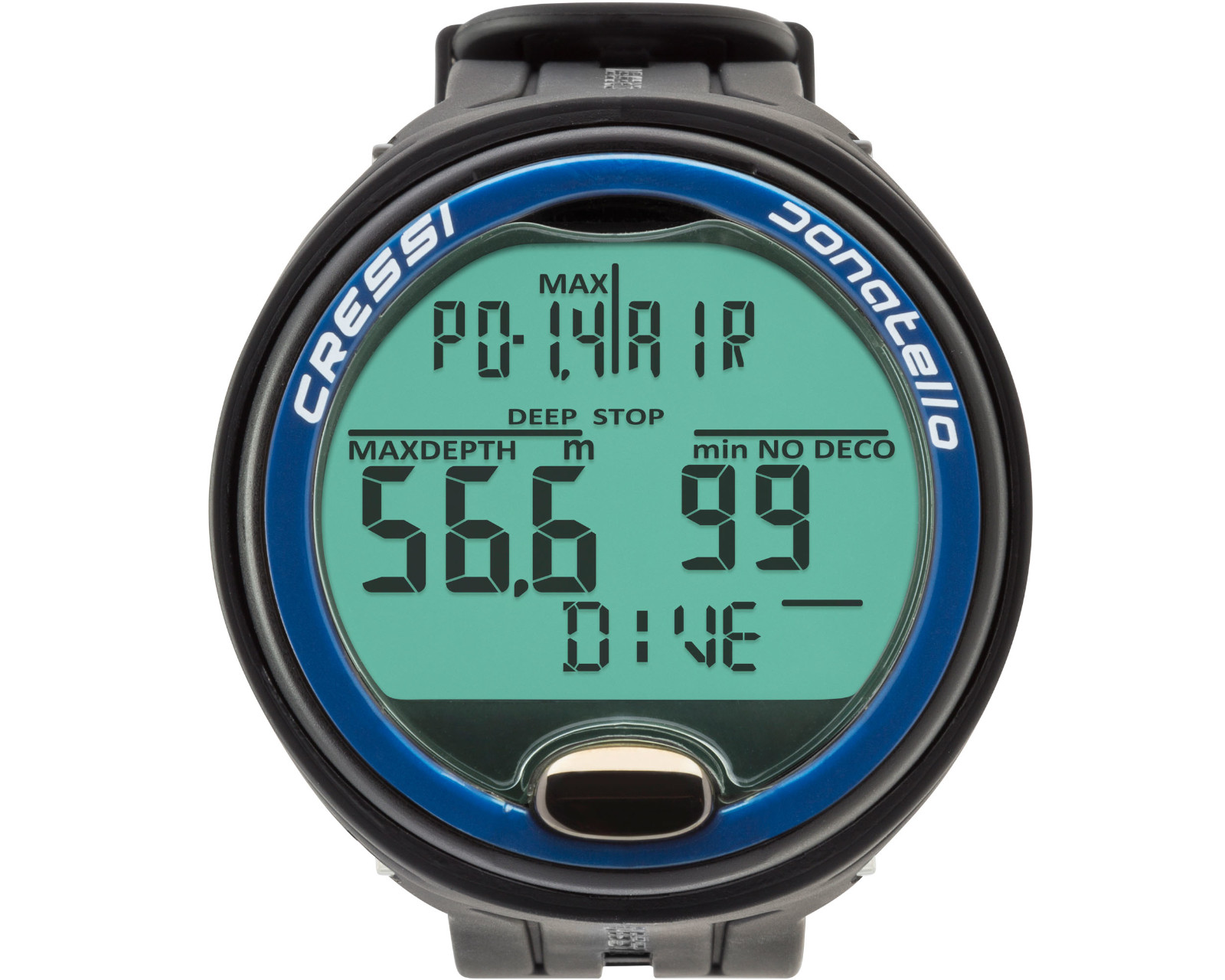 Foto 3 pulgar | Reloj Digital Donatello Ordenador Cressi Color Negro/Azul De Buceo