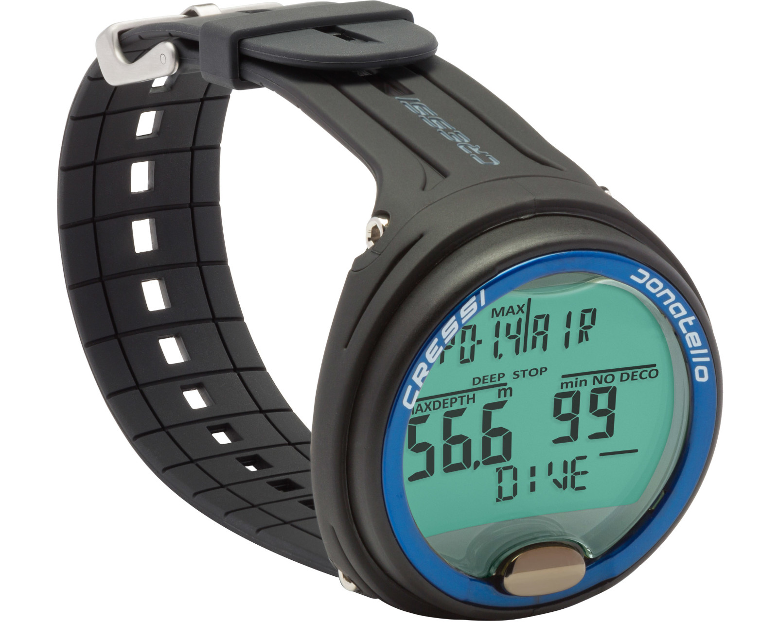 Foto 4 pulgar | Reloj Digital Donatello Ordenador Cressi Color Negro/Azul De Buceo