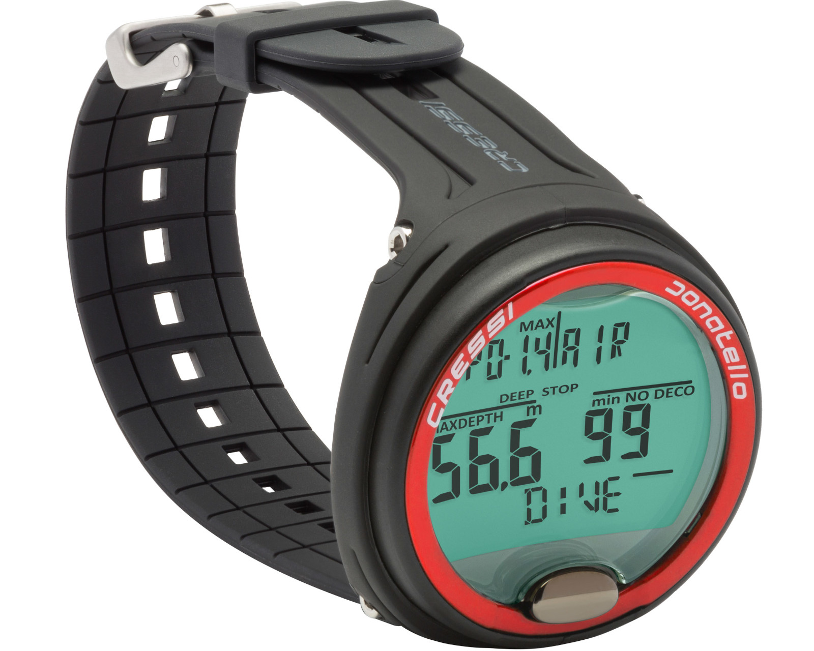 Foto 4 pulgar | Reloj Digital Donatello Ordenador Cressi Color Negro/rojo De Buceo