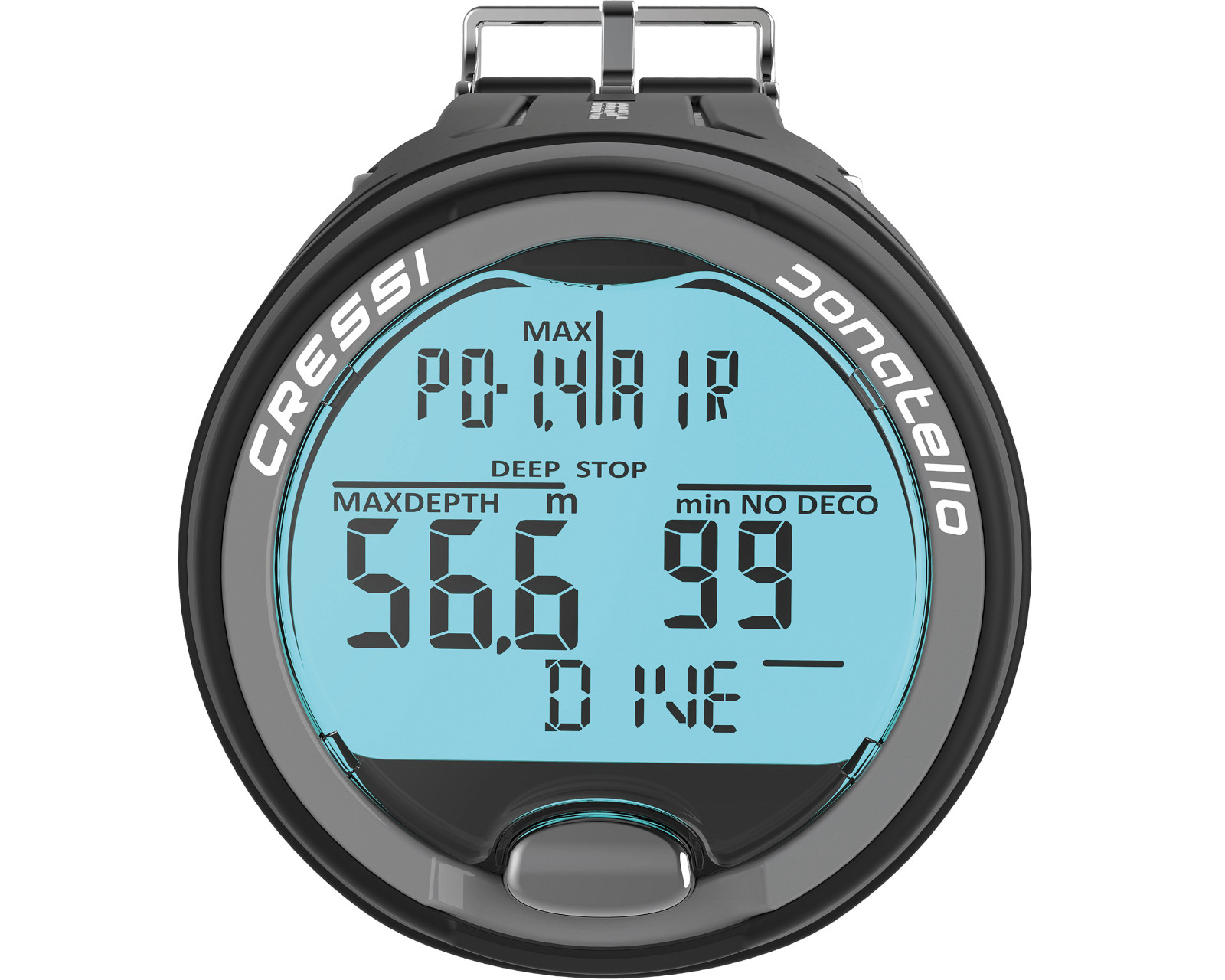 Foto 2 pulgar | Reloj Digital Donatello Ordenador Cressi Color Negro/Gris De Buceo