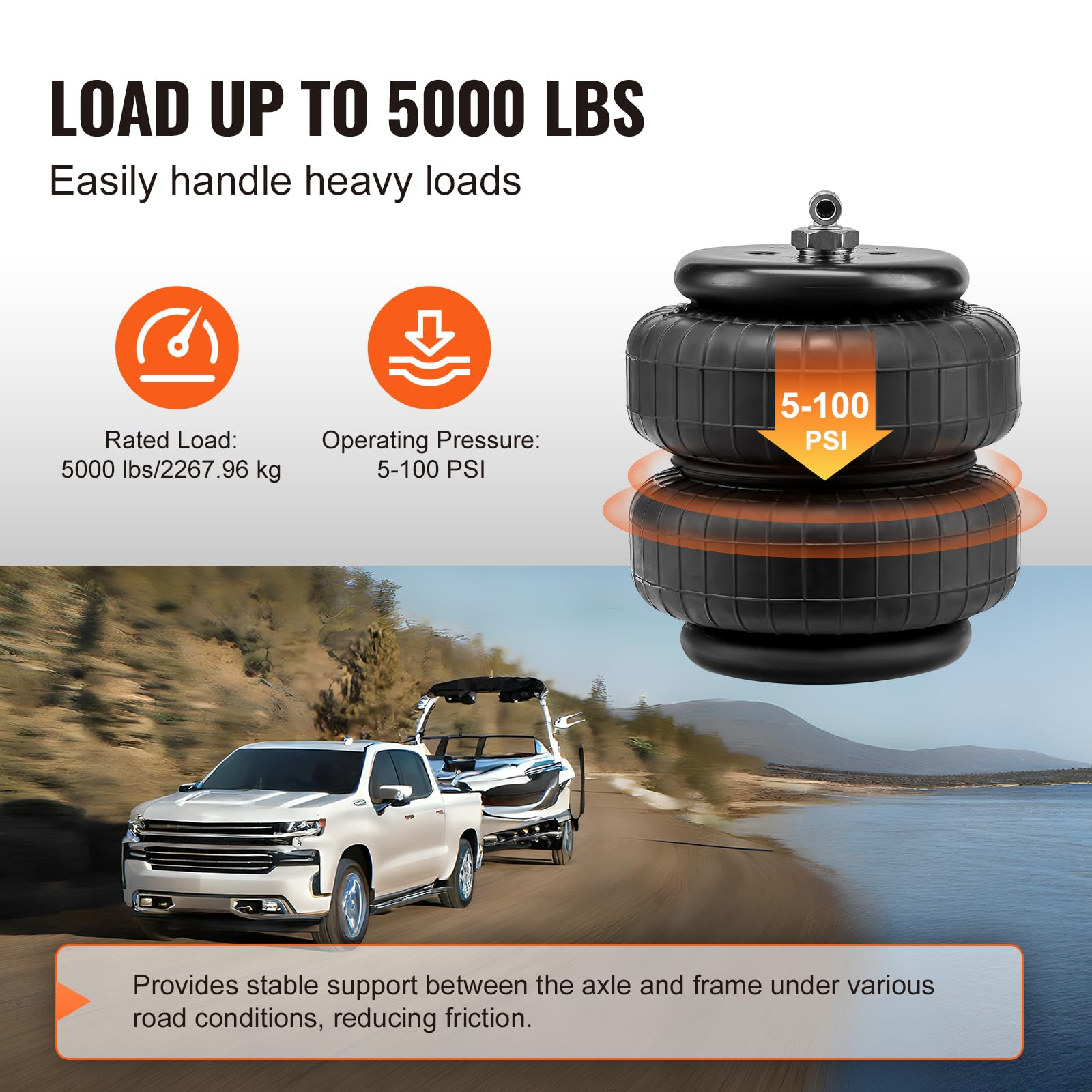 Foto 4 pulgar | Kit De Suspensión Con Airbag Vevor Para Chevrolet Silverado 2500/3500hd - Venta Internacional.