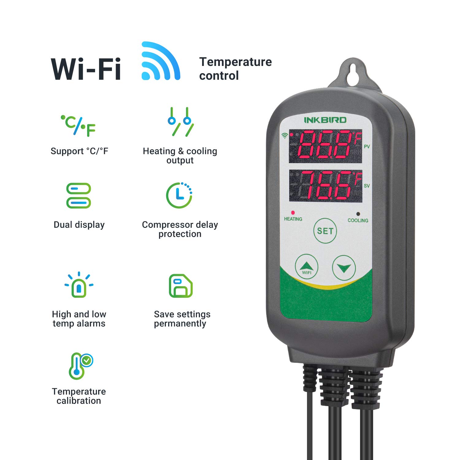 Foto 3 pulgar | Controlador De Temperatura Inkbird Wifi Itc-308 Aquarium - Venta Internacional.