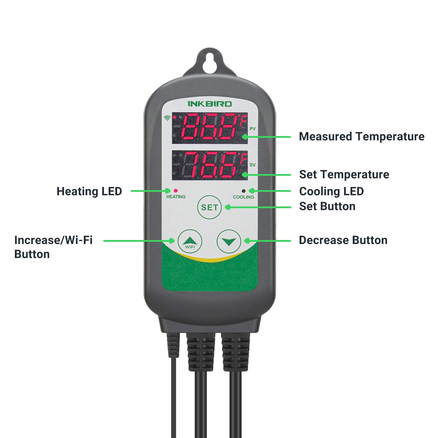 Foto 6 pulgar | Controlador De Temperatura Inkbird Wifi Itc-308 Aquarium - Venta Internacional.