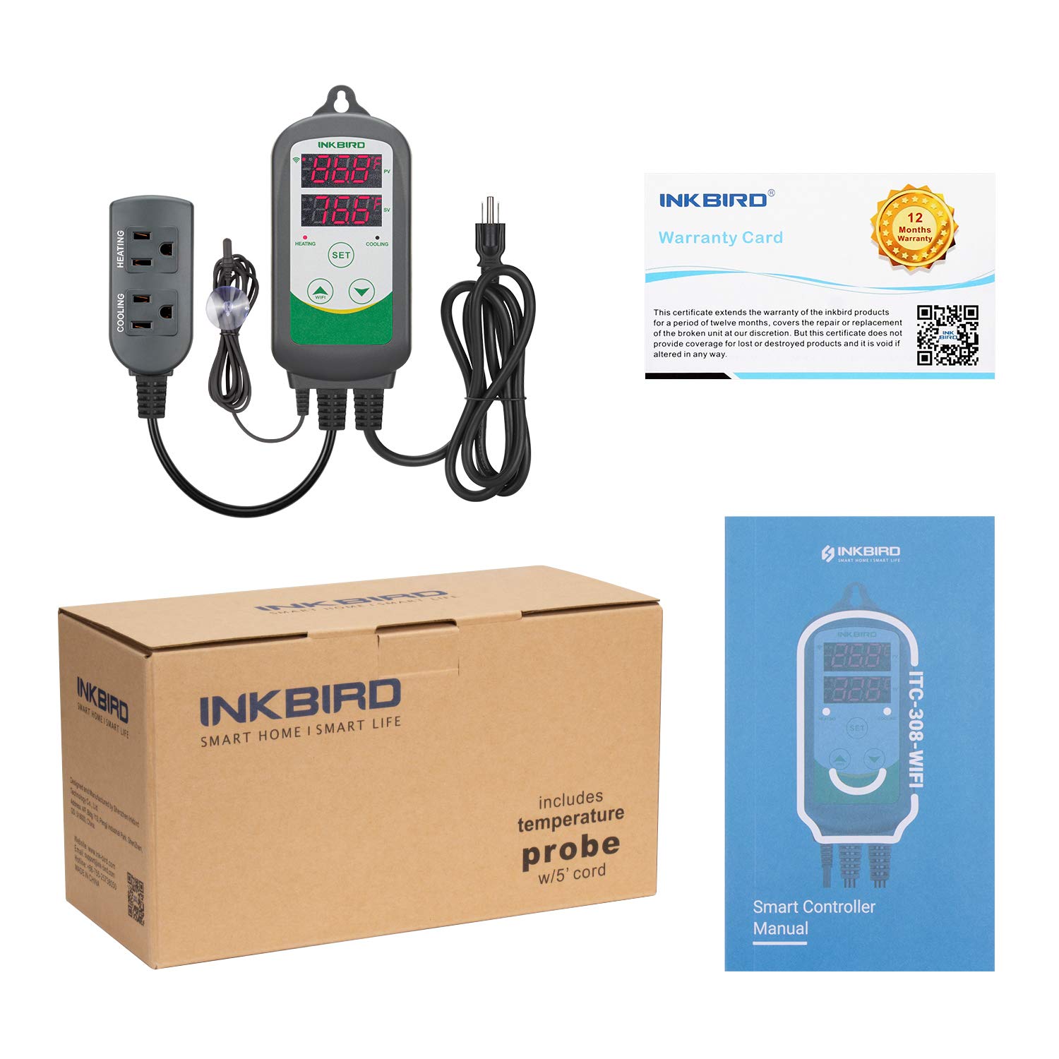 Foto 8 pulgar | Controlador De Temperatura Inkbird Wifi Itc-308 Aquarium - Venta Internacional.