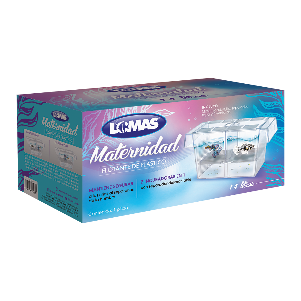Foto 4 pulgar | Maternidad Flotante Lomas FL8430 Transparente con Capacidad de 1.4 Litros para Peces