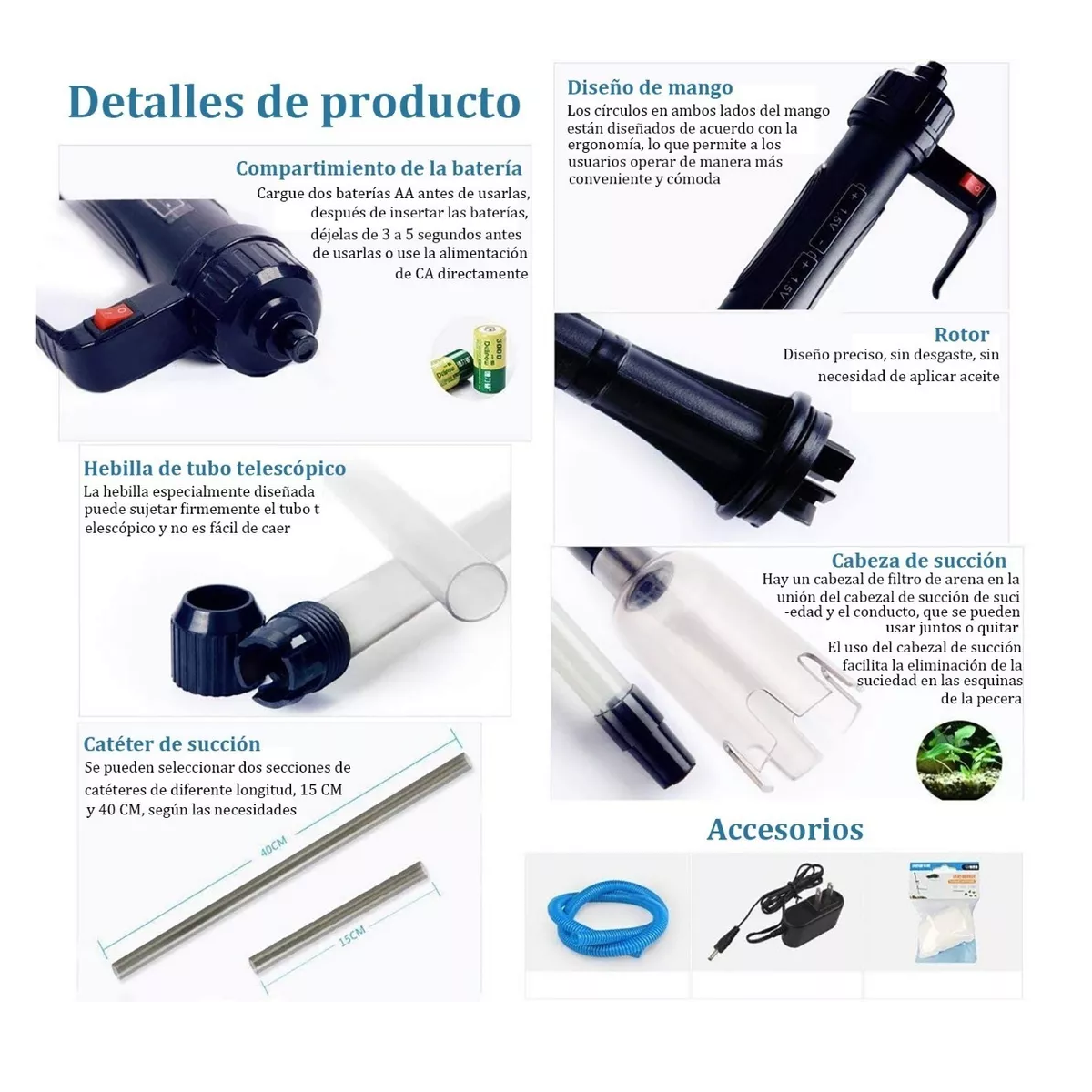 Foto 7 pulgar | Limpiador Eléctrico Eo Safe Imports Esi8562 para Pecera