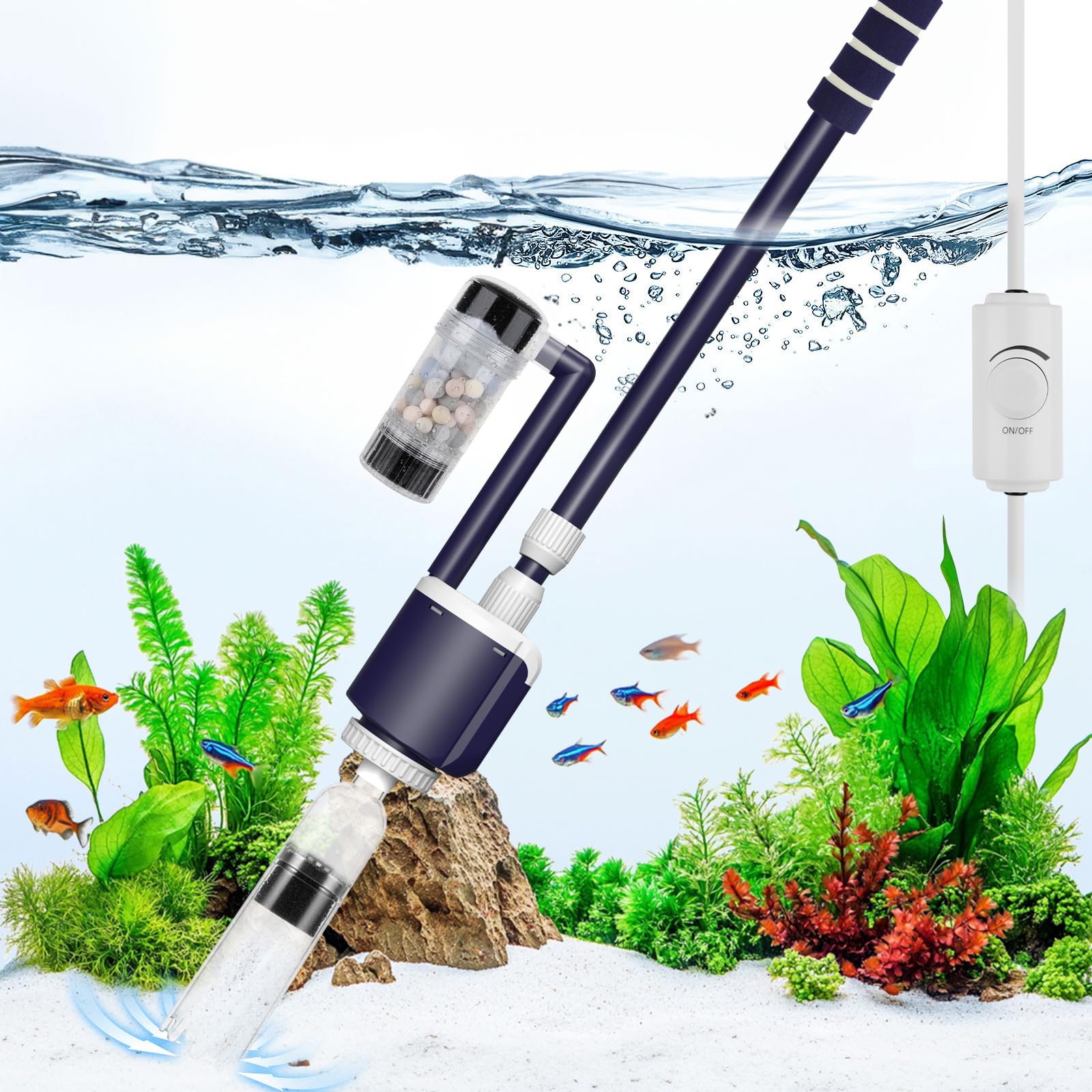 Foto 2 pulgar | Limpiador De Peceras Aqqa Dc 34 W/600 Lph, Flujo De Agua 110 V-240 V - Venta Internacional.