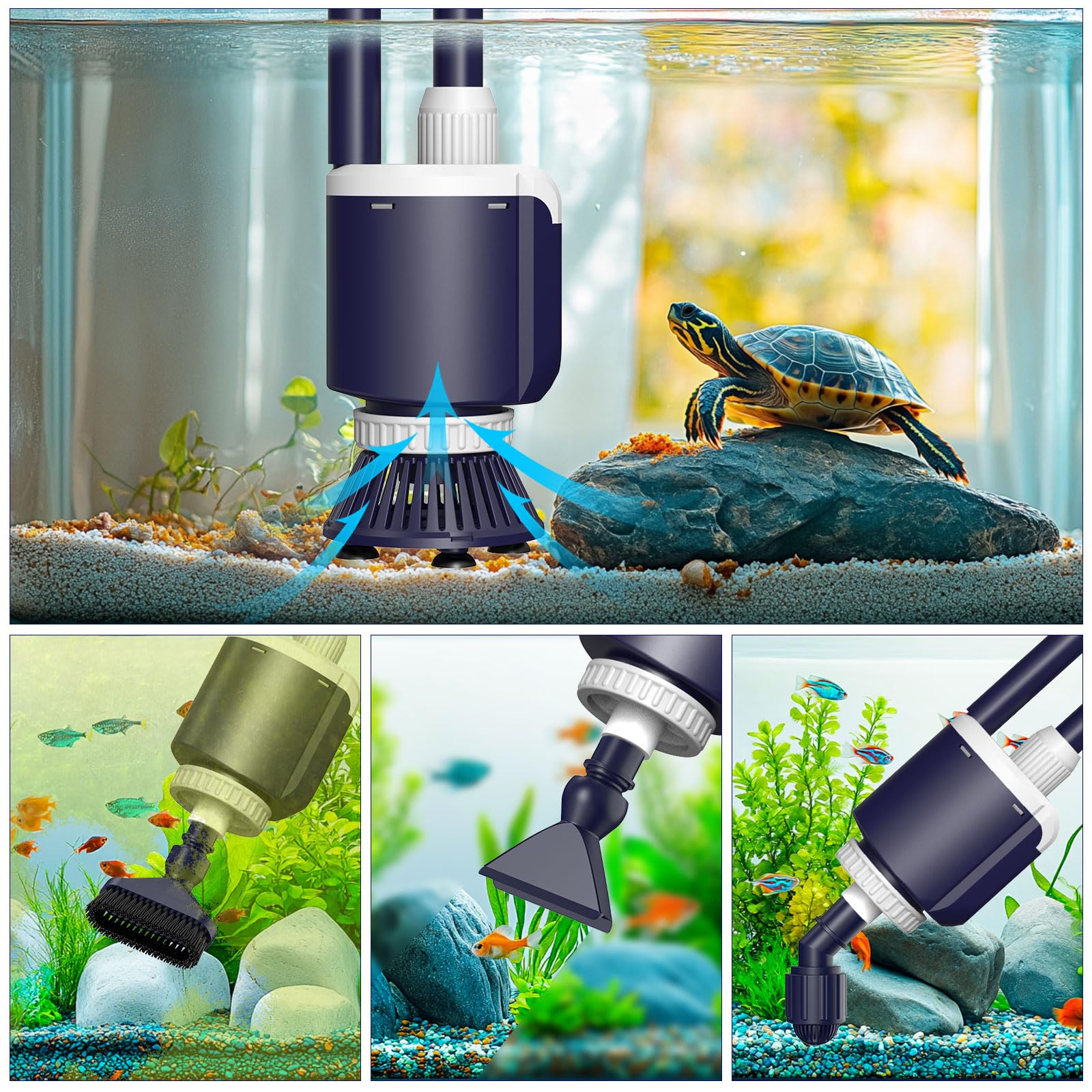 Foto 5 pulgar | Limpiador De Peceras Aqqa Dc 34 W/600 Lph, Flujo De Agua 110 V-240 V - Venta Internacional.