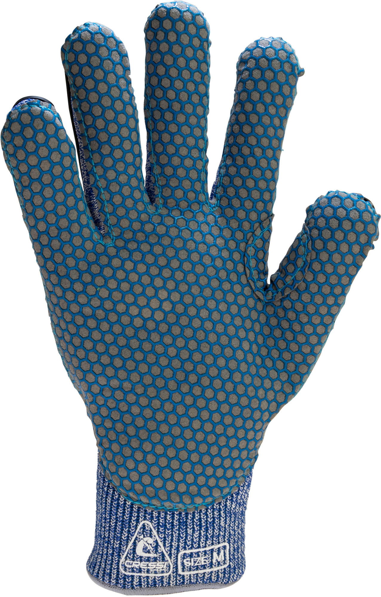 Foto 4 pulgar | Guantes Cressi Hex Grip Anticorte Para Buceo Y Pesca Submarina Azul