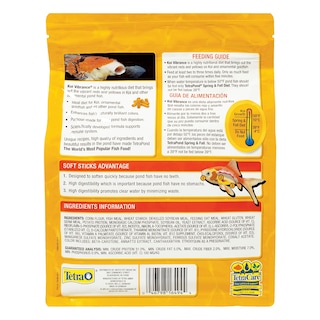 Foto 2 | Alimento Para Peces Tetrapond Koi Vibrance Soft Sticks 650 G - Venta Internacional.