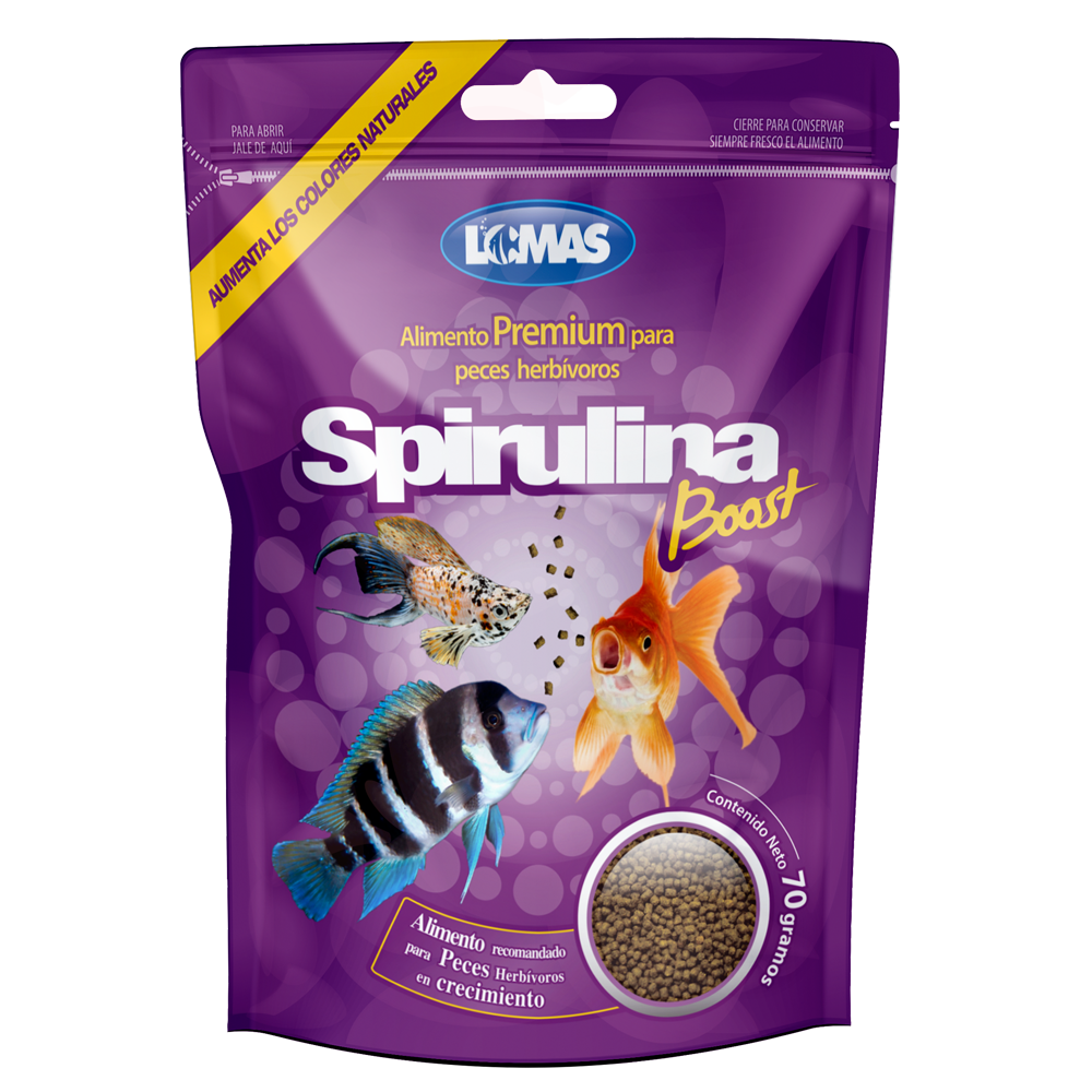 Foto 2 pulgar | Alimento para Peces Herbívoros Lomas FL2120 con Spirulina