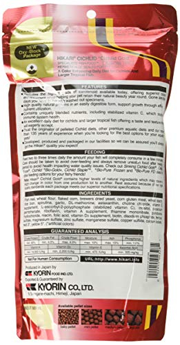 Foto 3 pulgar | Pellets Flotantes Hikari Cichlid Gold Para Alimentos Para Peces, 260 Ml (paquete De 3) - Venta Internacional.