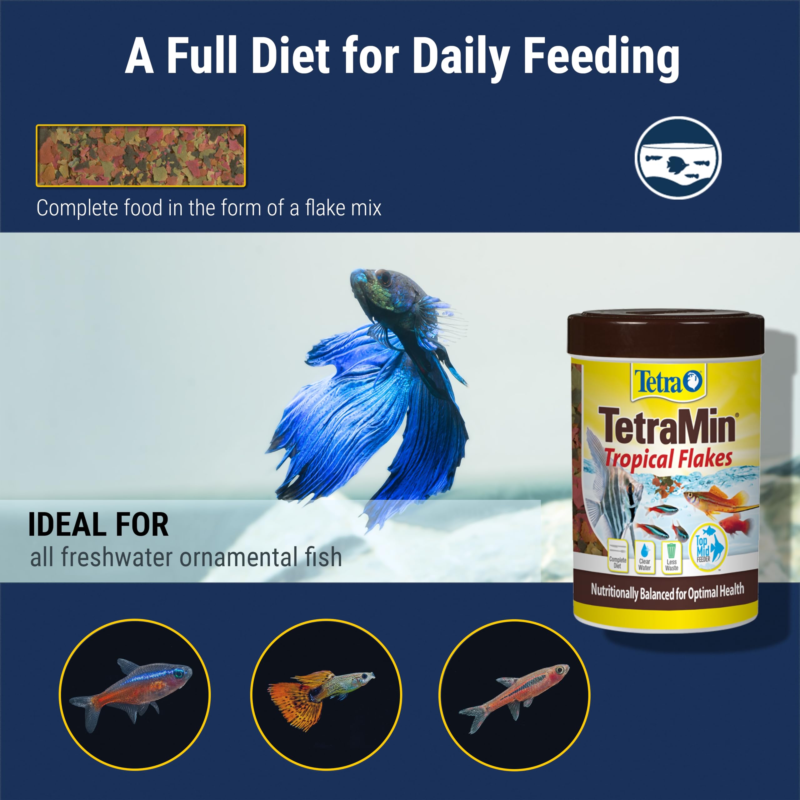 Foto 5 pulgar | Alimento Para Peces Tetra Tetramin Tropical Flakes 100 Ml - Venta Internacional.