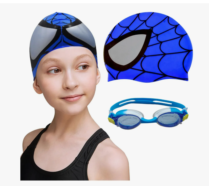 Foto 1 | Gorro Xtellar  De Natación Impermeable De Pu Antideslizante+goggles