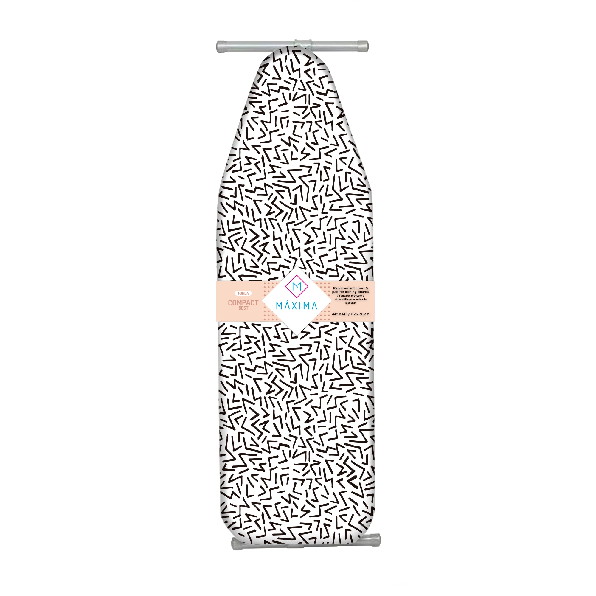 Funda Repuesto para Burro de Planchar Compact Better 112cm X 36cm 100% Algodon + Teflon Maxima Hogar $399
