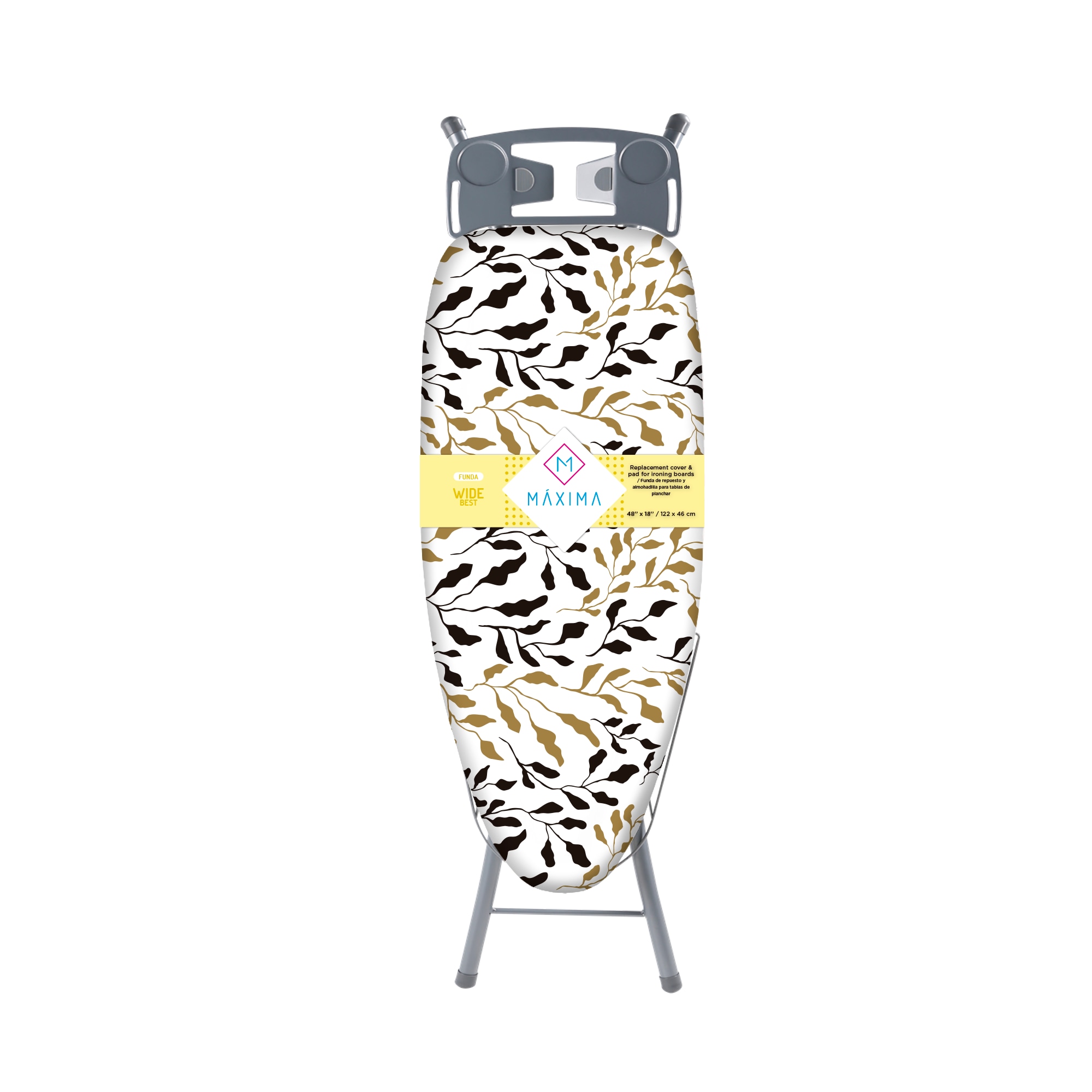 Funda Repuesto para Burro de Planchar Máxima Hogar Wide Winter Best 122 X 46 cm 100 % Algodón + Teflón $489